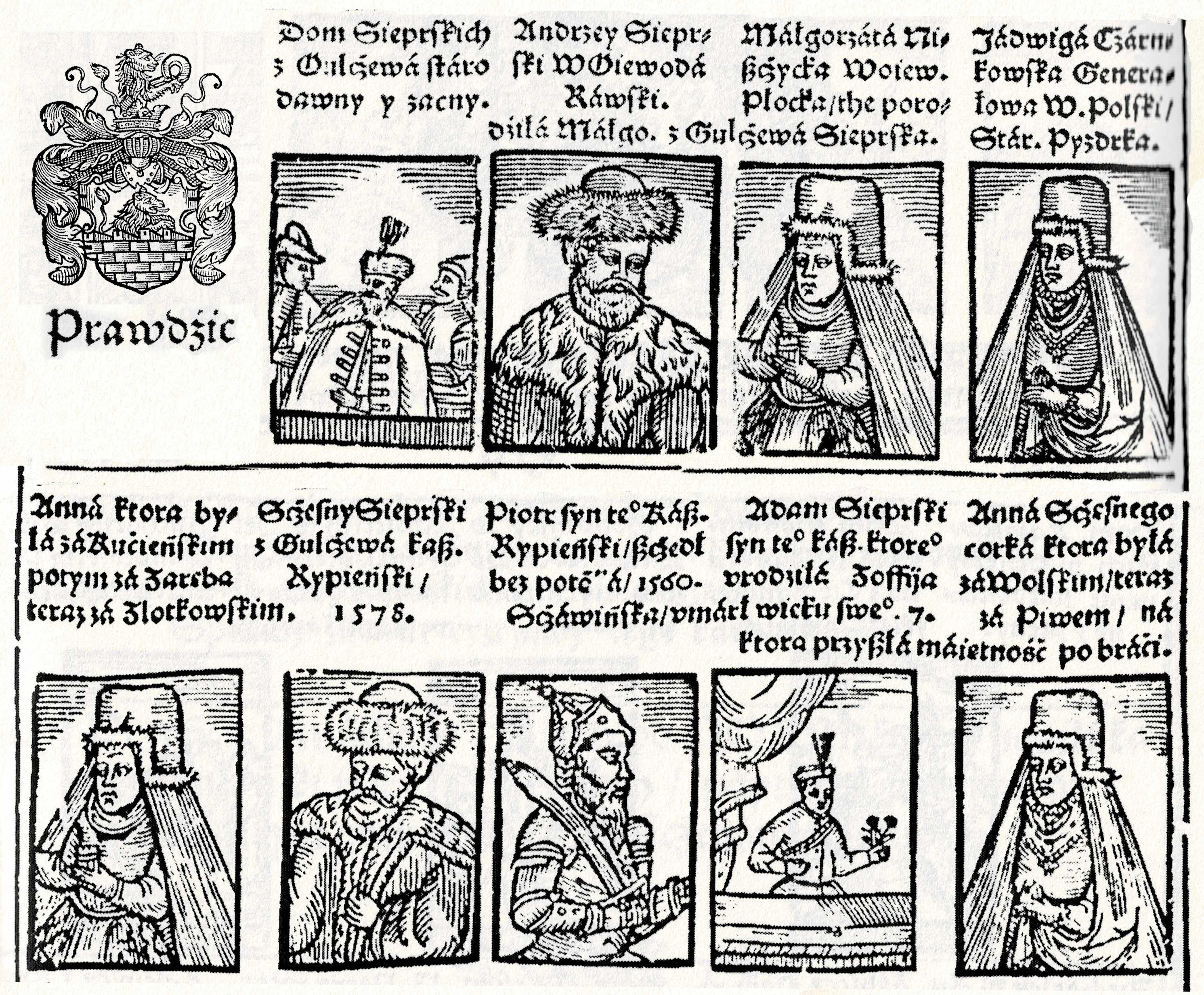 Sieprscy z Gniazda cnoty Bartosza Paprockiego (1578)